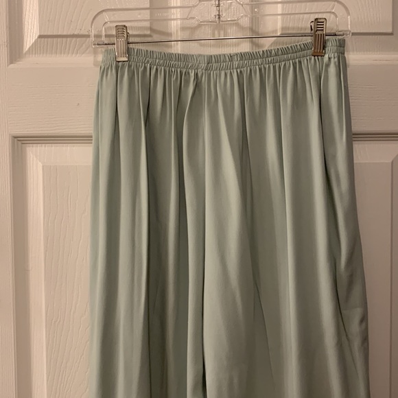 VINTAGE TOMMY N LOU LOU PANT SET SZ XL RAYON MIXED TONAL FABRIC CROPPED - Picture 6 of 11